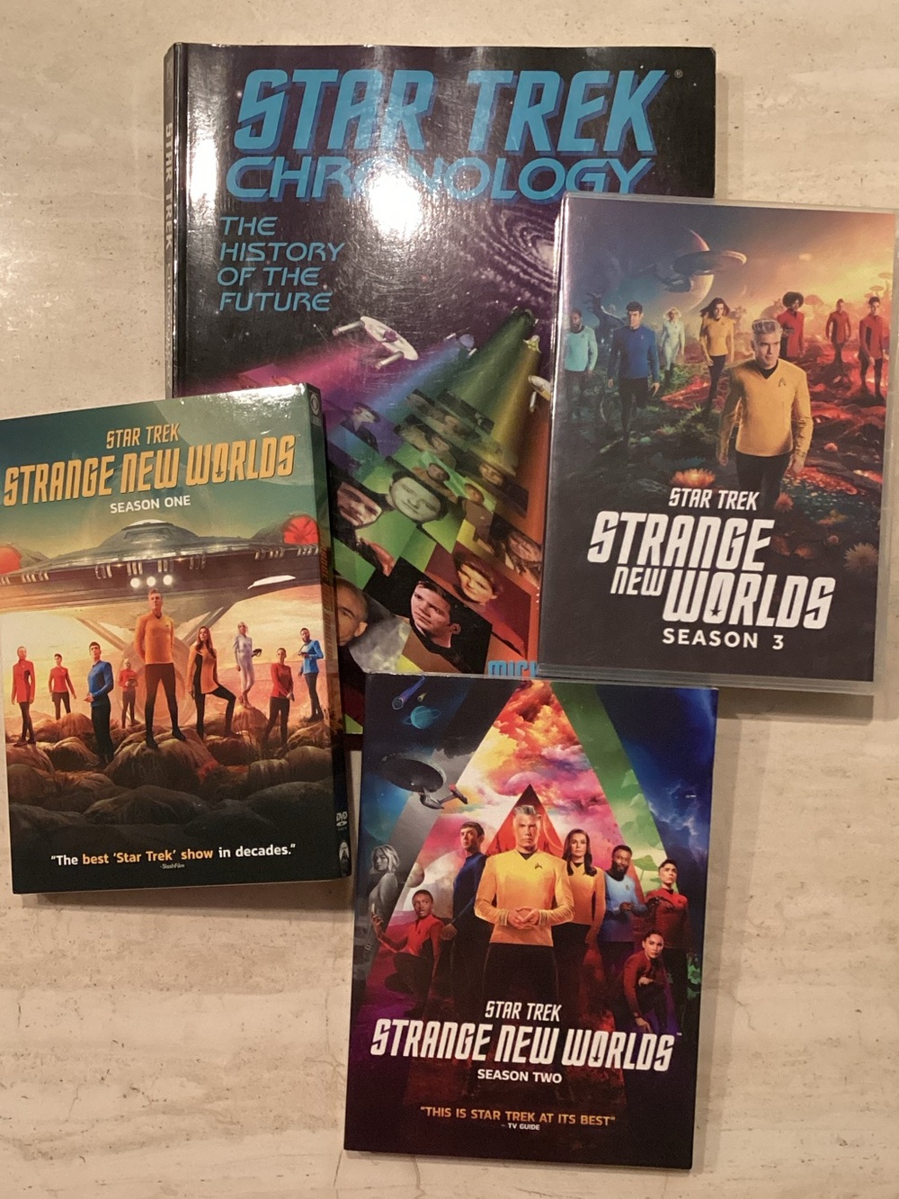 Star Trek Strange New Worlds DVD Season One Two Season 3 & Chronology Book